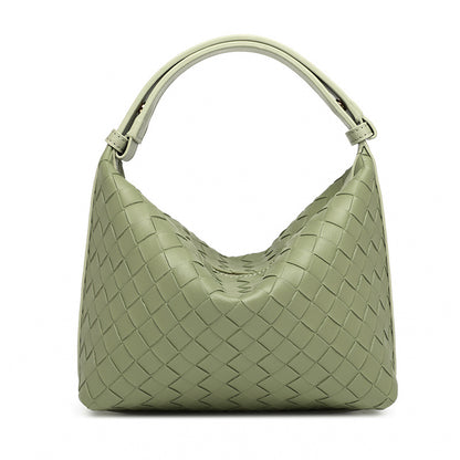 2025 Bag Autumn Women's popular Premium Soft Weaving Handbag Niche Leisure Travel Practical Textured Pillow Bag