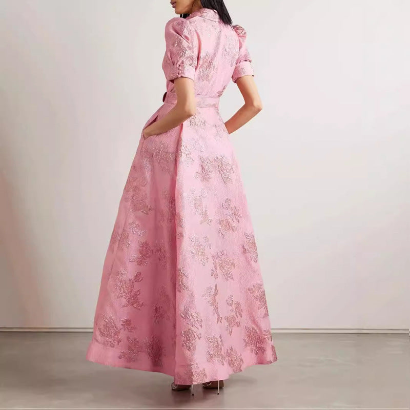2025 elegant dress  summer independent station new retro temperament fashion slim dress
