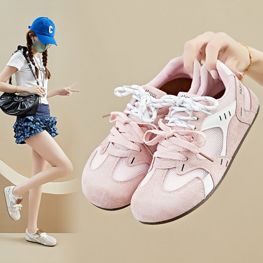 ins Korean version of the new lightweight German training little white shoes for women  summer mesh breathable student flat bottom casual F128