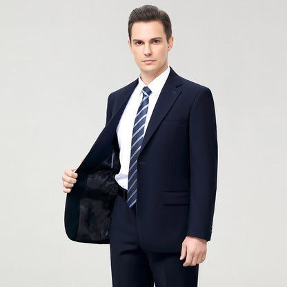 LOVECCR   Brand Men's Wool Suit Suit High-End Slim Fit Suit Male Bridegroom Business Leisure Professional Formal Dress Spring