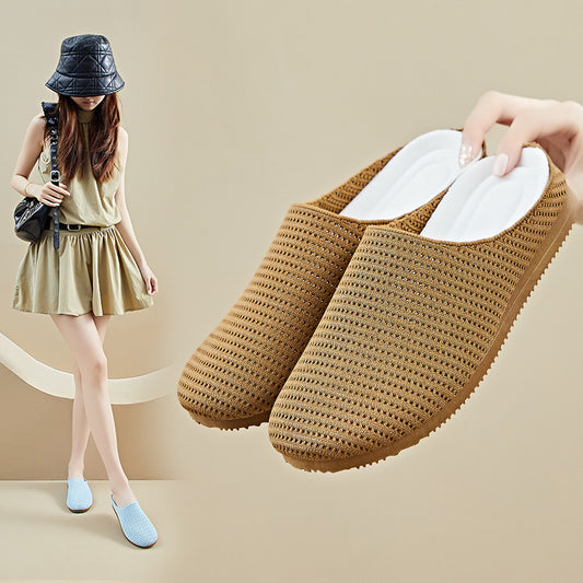 summer new mesh Birkenstocks ins Korean version of female students lazy one pedal half tray leisure XFA308
