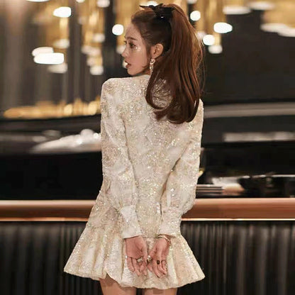 LOVECCR  Evening Dress  New Ladies Banquet Special Interest Light Luxury Temperament Daily Style High-End Dress Small