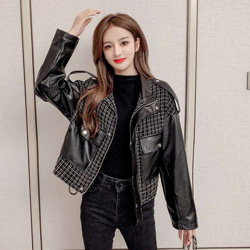 2025 spring and autumn new jacket student cardigan fragrant jacket Korean version loose short locomotive jacket women's clothing