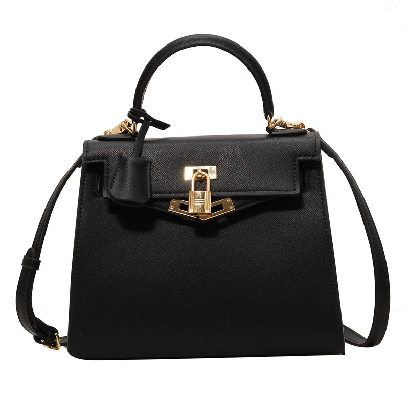 2025 Kelly bag women's high-end sense large-capacity fashion handbag simple commuter messenger bag can be one shoulder messenger women's bag