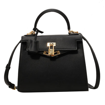 2025 Kelly bag women's high-end sense large-capacity fashion handbag simple commuter messenger bag can be one shoulder messenger women's bag
