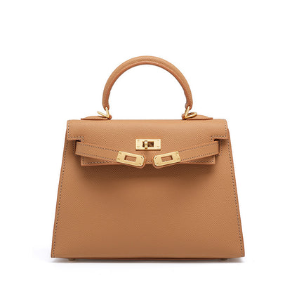 2025 Genuine leather Kelly women's bag  new versatile fashion cowhide shoulder messenger bag mini small bag