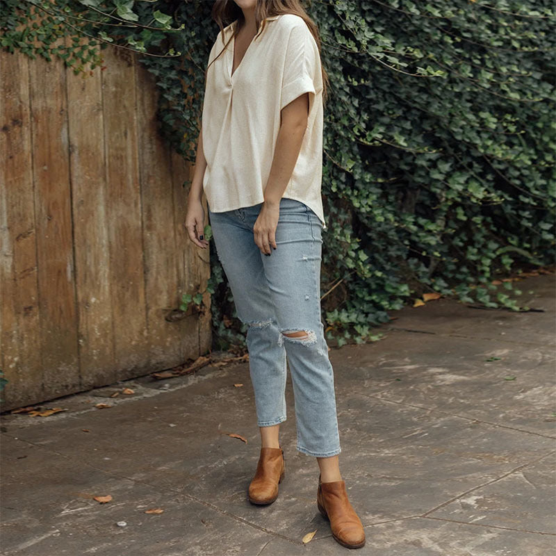 LOVECCR popular summer new 2025 women's casual and comfortable shirt top temu popular cotton and linen basic shirt women