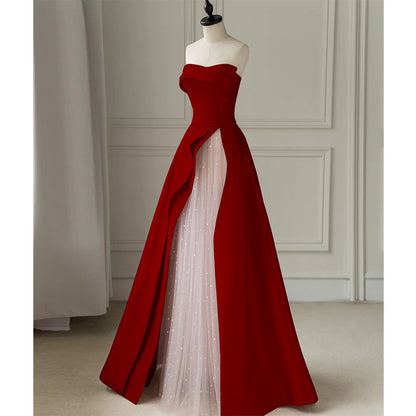 LOVERCCR  Pink Bra Evening Dress Women's  New Summer Engagement Toast Dress Birthday Banquet Host Evening Dress