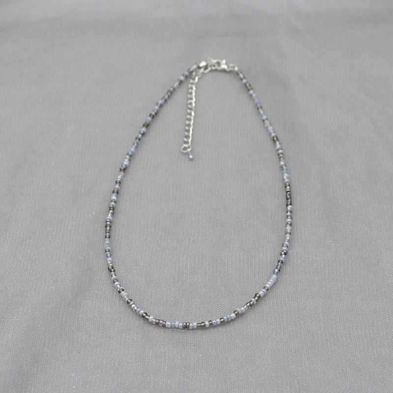 South Korea Vintage Color Beaded Bead Necklace Girly Style Bohemian Necklace Clavicle Chain Wholesale