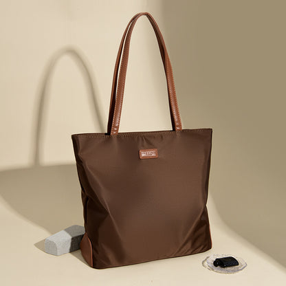 2025 Simple and fashionable Oxford cloth bag popular new large-capacity high-end tote bag casual Korean version women's shoulder bag