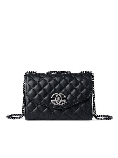 2025 Strictly selected high-end chain bag fashionable versatile shoulder bag popular new first-layer cowhide messenger bag light luxury women's bag