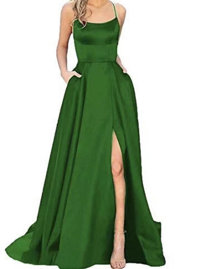 LOVECCR  European and American Bridesmaid Dress Long Long Dress Slimming and Shoulder Hollow Girlfriends  Fashion Bridesmaid Party Evening Dress