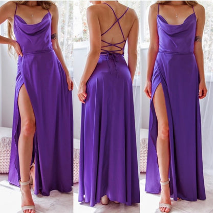 new  Popular trade women's clothing sexy and thin slim backless  suspender waist dress long dress