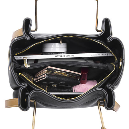 2025 bucket bag, simple and fashionable large-capacity bag, women's versatile temperament, high-end handbag, daily commuter bag