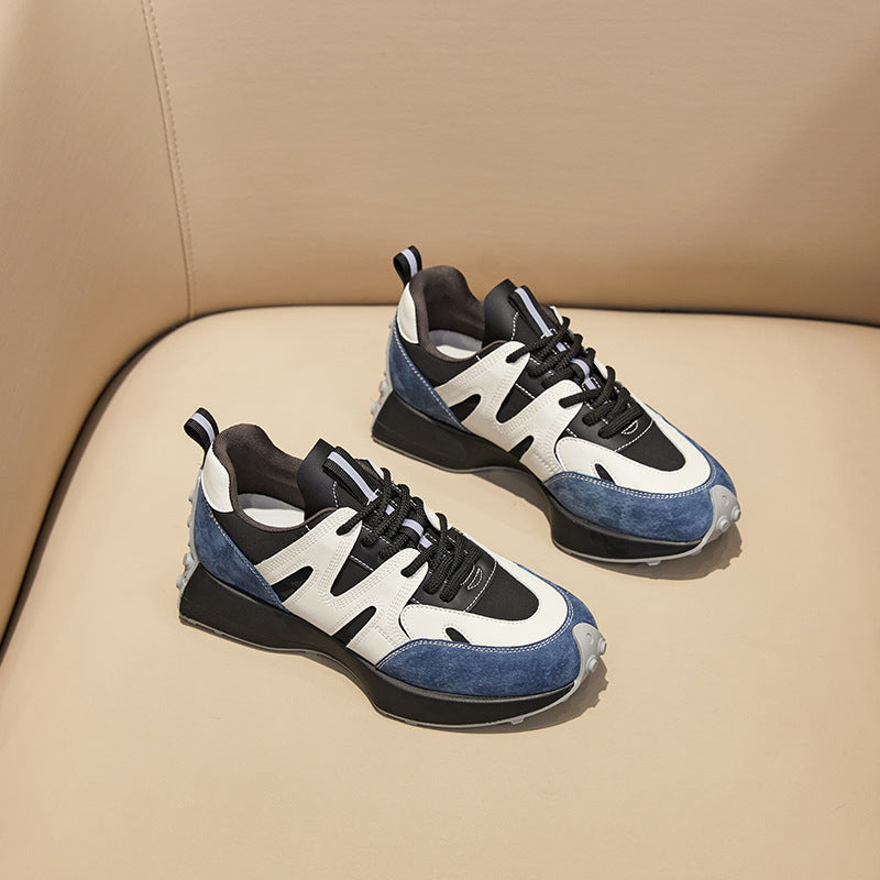 2025 Waffle small waist shoes for women's new autumn models in 2021, popular and thin casual sports dad shoes ins tide