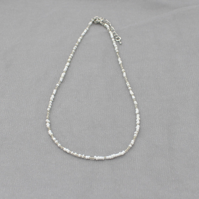 South Korea Vintage Color Beaded Bead Necklace Girly Style Bohemian Necklace Clavicle Chain Wholesale