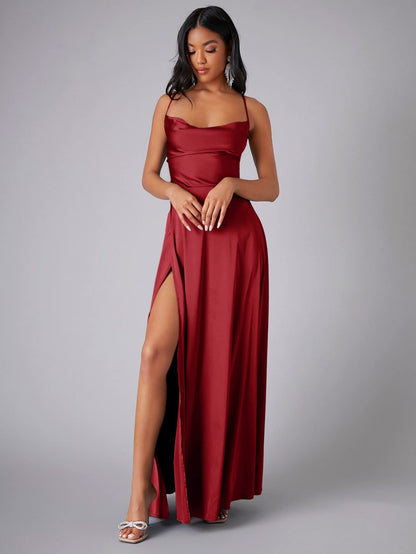 new  Popular trade women's clothing sexy and thin slim backless  suspender waist dress long dress