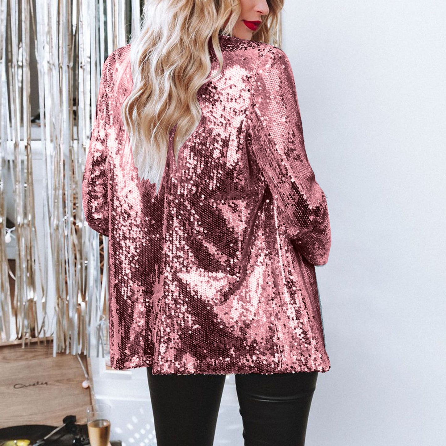 Ebay  casual beaded top sequined long-sleeved commuter lapel temperament fashionable small blazer