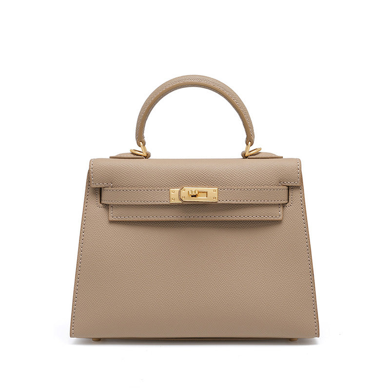 2025 Genuine leather Kelly women's bag  new versatile fashion cowhide shoulder messenger bag mini small bag
