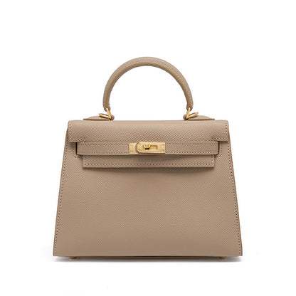 2025 Genuine leather Kelly women's bag  new versatile fashion cowhide shoulder messenger bag mini small bag