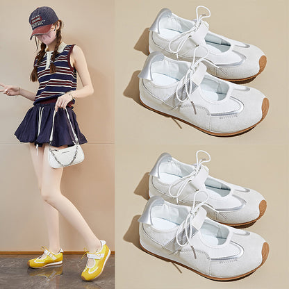 ins Korean version hollow German training shoes women's  summer mesh breathable new student running sports casual shoes Y05
