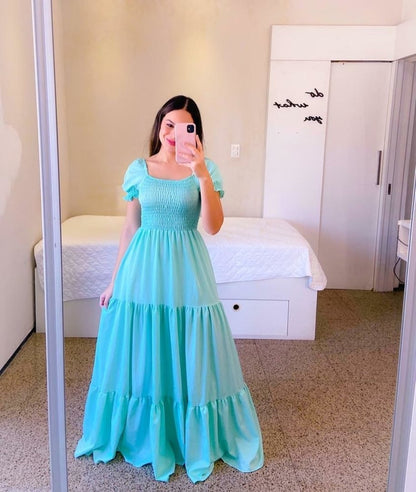 New new spring and summer  women's clothing dress one-word shoulder floral off-the-shoulder long color fairy skirt