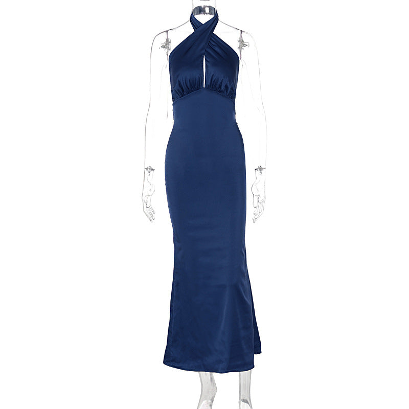 LOVECCR style  summer new fashion temperament backless sleeveless dress elegant dress wholesale women