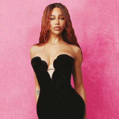 LOVECCR popular summer new 2025 women's clothing black V-neck tube top dress high elastic bandage skirt hip skirt short