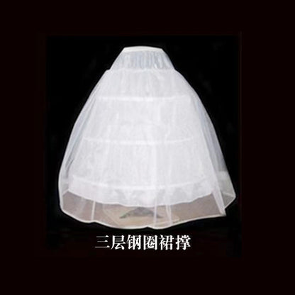 LOVECCR  Wedding Dress 2022 Mori Style New Style Trailing round Neck Korean Princess Bride Female Draggle-Tail Figure Flattering Wedding Dress