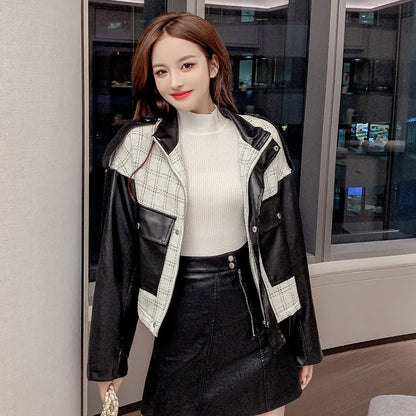 2025 spring and autumn new jacket student cardigan fragrant jacket Korean version loose short locomotive jacket women's clothing