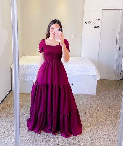New new spring and summer  women's clothing dress one-word shoulder floral off-the-shoulder long color fairy skirt