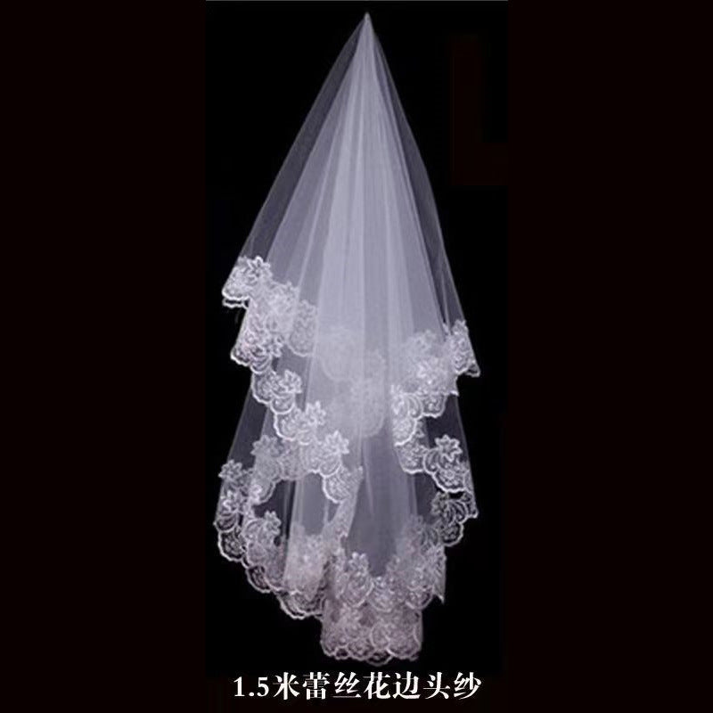 LOVECCR  Wedding Dress 2022 Mori Style New Style Trailing round Neck Korean Princess Bride Female Draggle-Tail Figure Flattering Wedding Dress