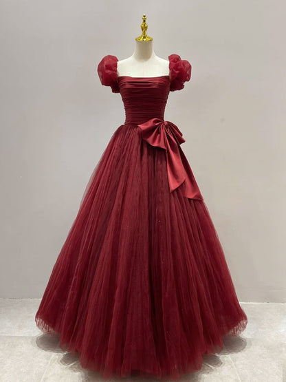 LOVECCR [Peony] Toast Dress Bride on the Run Princess Wine Red High-Grade off-Shoulder Marriage Engagement Niche Dress