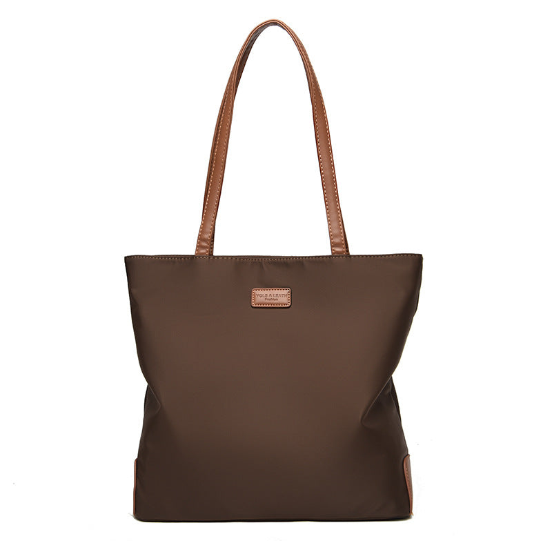 2025 Simple and fashionable Oxford cloth bag popular new large-capacity high-end tote bag casual Korean version women's shoulder bag