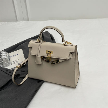 2025 Kelly bag women's high-end sense large-capacity fashion handbag simple commuter messenger bag can be one shoulder messenger women's bag