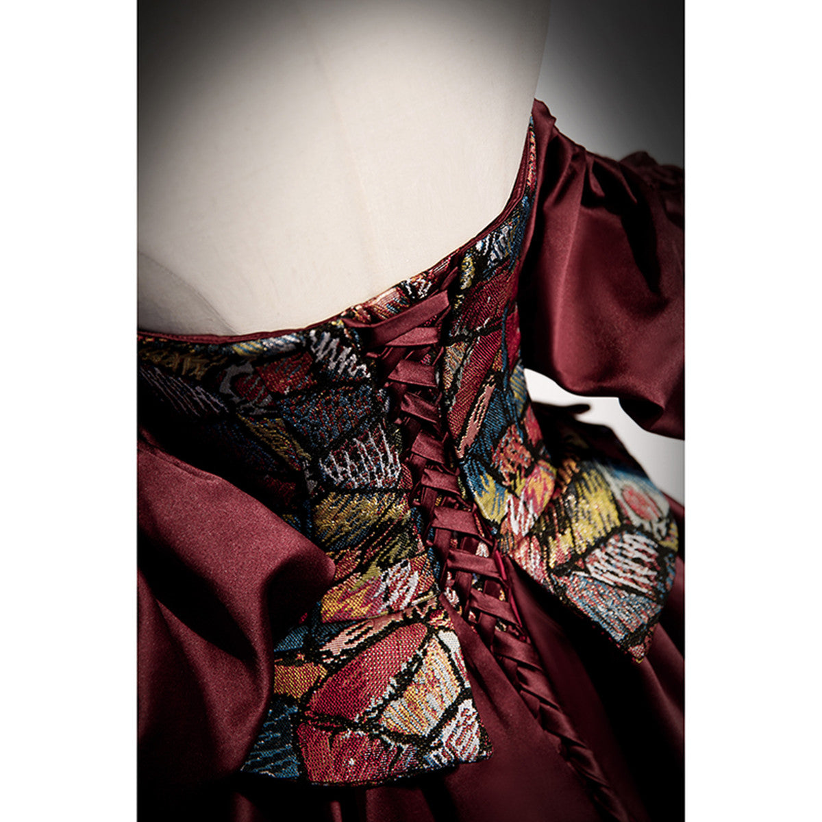 LOVECCRElegant Burgundy Satin Off Shoulder Evening Dress, Burgundy Prom Dress