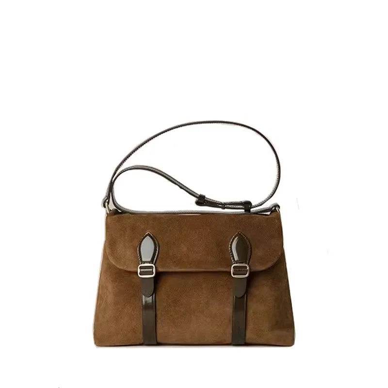 eybag  -  Fashion Luxury Designer PU Leather Shoulder Bag Women Clutch Handbag Purse Female Nubuck Leather Underarm Bag Travel Totes