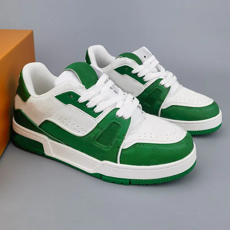 Designer Trainer Sneakers Mens Womens Shoe Casual Shoes Fashion Low Top Shoe Platform Leather Rubber Sloe Outdoor Shoes 36-45