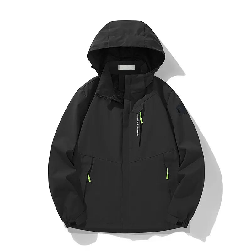 Fashion single stormshell coat men's and women's fall new cross-border through large size men's jacket simple leisure outdoor trench coat stone coat