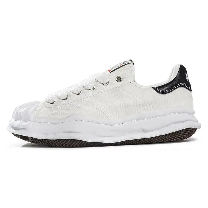 Men Women Casual shoes Maison Maisons Mihara Yasuhiro Black White Dissolved Shell Head MMY Shoes Thick Sole Youth Breathable Board Trainers