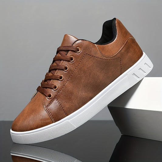 Men's Trendy Skateboard Shoes Non Slip Lace Up All Seasons Outdoor Walking Jogging Traveling Comfy