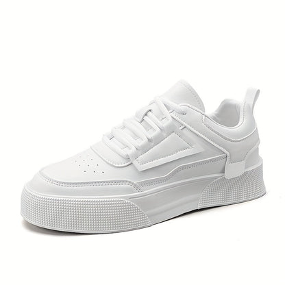 Men's Lace-up Platform Sneakers, Skate Shoes With Good Grip, Breathable