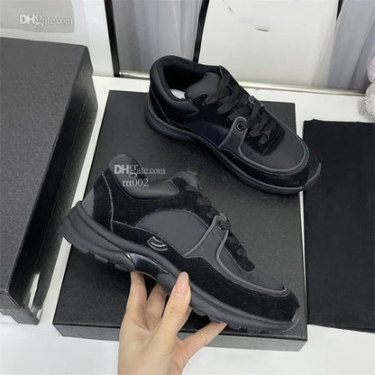 Shoes Running Designer Channel Sneakers Women Luxury Lace-up Sports Classic Sneaker Woman Ccity