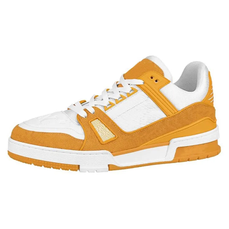 Designer Trainer Sneakers Mens Womens Shoe Casual Shoes Fashion Low Top Shoe Platform Leather Rubber Sloe Outdoor Shoes 36-45