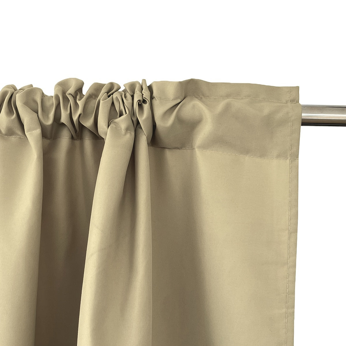 2 Panels Solid Color Light Filtering Curtains - Rod Pocket Design for Easy Installation, Softens Natural Light, and Provides Privacy - Perfect for Living Room, Office, Bedroom, and Home Decoration