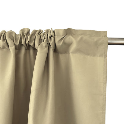 2 Panels Solid Color Light Filtering Curtains - Rod Pocket Design for Easy Installation, Softens Natural Light, and Provides Privacy - Perfect for Living Room, Office, Bedroom, and Home Decoration