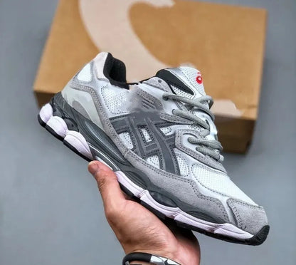 Sneakers Gel Top Marathon Running Shoes Designer Oatmeal Concrete Navy Steel Obsidian Grey Cream White Black Ivy Outdoor Trail Sneakers Size TN Shoes
