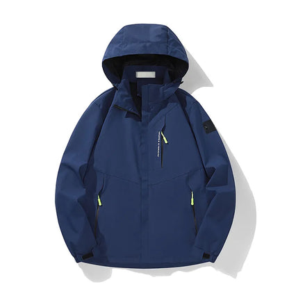 Fashion single stormshell coat men's and women's fall new cross-border through large size men's jacket simple leisure outdoor trench coat stone coat