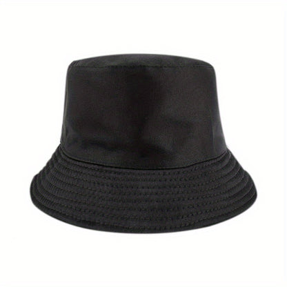 1pc Stylish Unisex Bucket Hat - Double-Sided Sunshade, Plain Color, Versatile, Trendy, and Breathable for Outdoor Vacation Travel, Hiking, and Daily Wear