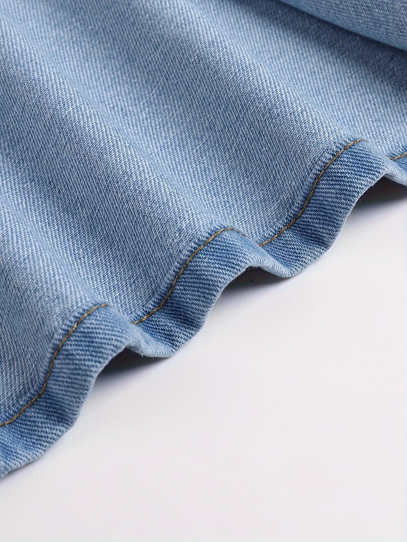 High-Waisted Relaxed-Fit Denim Skirt - Button-Up Front Closure, Comfortable High-Quality Denim Material - Vibrant Blue Color, Womens Casual Fashion Essential